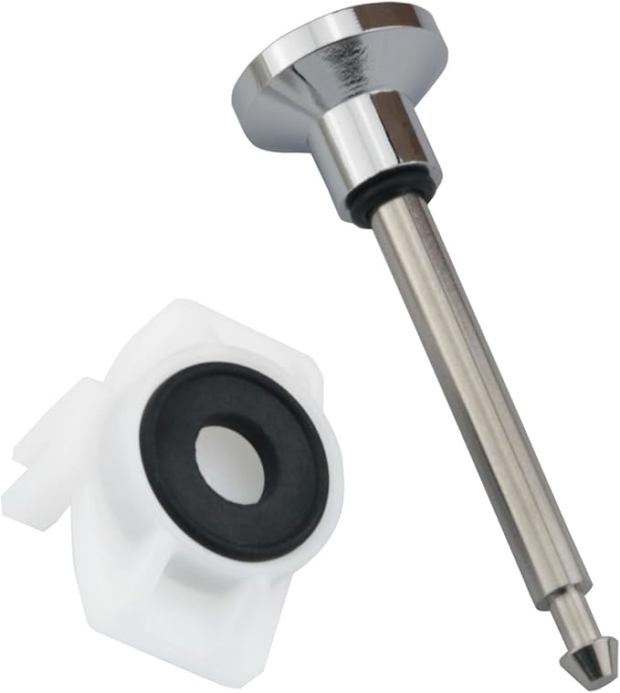 Bathtub Faucet Diverter Repair Kit, Includes 1 Diverter Stem, 1 Cup Seal and 1 Door, Bathroom Shower Bathtub Leak Faucet Repair Replacement Parts, Chrome Plated