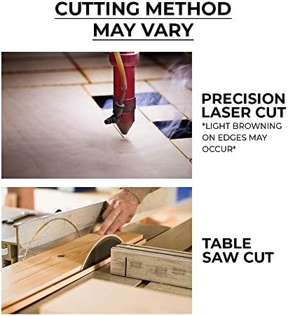 1/2" x 12 x 12 Baltic Birch Plywood – B/BB Grade (Package of 3) Perfect for Arts and Crafts, School Projects and DIY Projects, Drawing, Painting, Wood Engraving, Wood Burning and Laser Projects