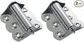 2 Pcs Stainless Steel Screen Door Hinges Hardware Spring Loaded Hinge, Silver