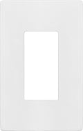 ENERLITES Screwless Decorator Wall Plate Child Safe Outlet Cover, Gloss Finish, Medium Size 1-Gang 4.88" H x 3.11" L, Unbreakable Polycarbonate Thermoplastic, SI8831M-W, White