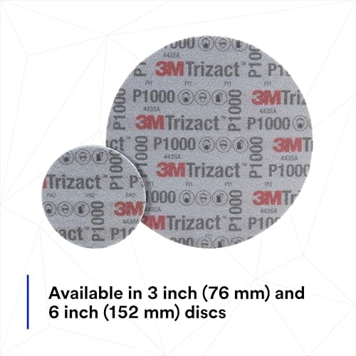 3M Trizact Hookit Grit Blending Disc, 02091, 3 inch, P1000
