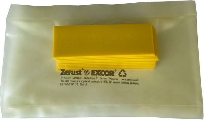 Plastabs with Zerust Rust Prevention and Protection 1" x 3" - Pack of 10