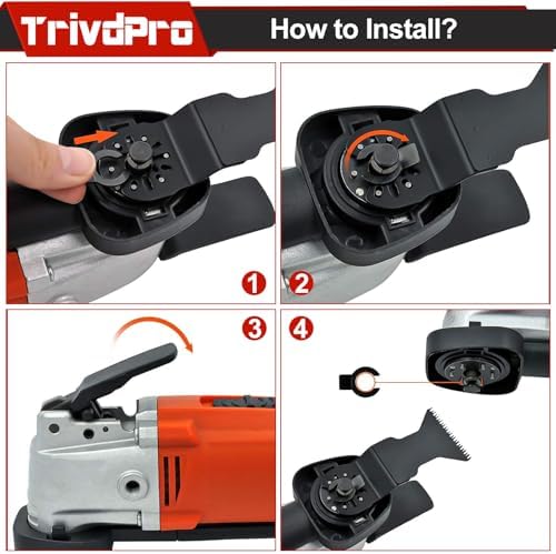 Oscillating Tool Blade Multitool Blades - TrivdPro 105pcs Multi Tool Blades