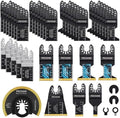 Oscillating Saw Blades, PECHAM 45PCS Professional Universal Titanium Multitool Blades for Wood Plastics Metal Quick Release Multi Tool Kits Fit Rockwell Ridgid Ryobi Milwaukee Chicago