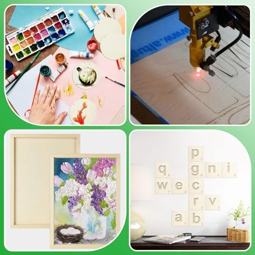 25 Pack 8 x 12 Inch Basswood Sheets, 1/16 Thin Craft Plywood Sheets, Thin & Unfinished Wood Boards for Crafts, Hobby, Model Making, Wood Burning (200x300x2MM)