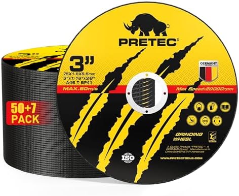 3 Inch Cut Off Wheels, 57 Pack Metal and Stainless Steel Cutting Wheel