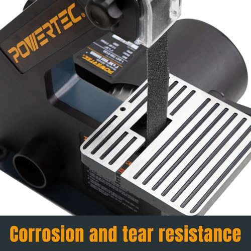 POWERTEC 1x30 Sanding Belts, 10PK, 320 Grit, Silicon Carbide 1 x 30 inch Sanding Belts for Belt Grinder, Belt and Disc Sander, Knife Sharpening, Woodworking, Metalworking, Derusting (457320)