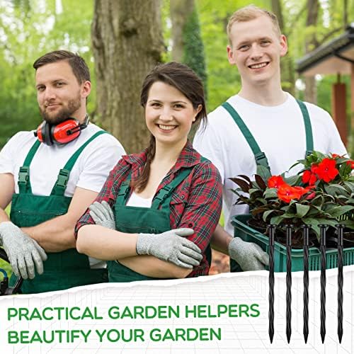 300 Pcs Landscape Edging Stakes Bulk 8 Inch Spiral Landscape Anchoring Spikes Plastic Edging Nails Yard Garden Anchoring Spikes for Weed Barrier Paver Edging Artificial Turf Stakes