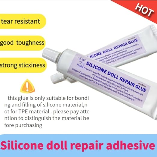 Silicone Doll Repair Adhesive for Soft Skin Tone, Adhesive for Wounds, Filling Doll Cavities