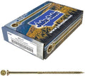 Jake Sales #10 X 5 Gold Star Wood Screw Torx/Star Drive Flat Head (5 Pound CASE ~1,710 Screws) - Multipurpose Torx/Star Drive Wood Screws