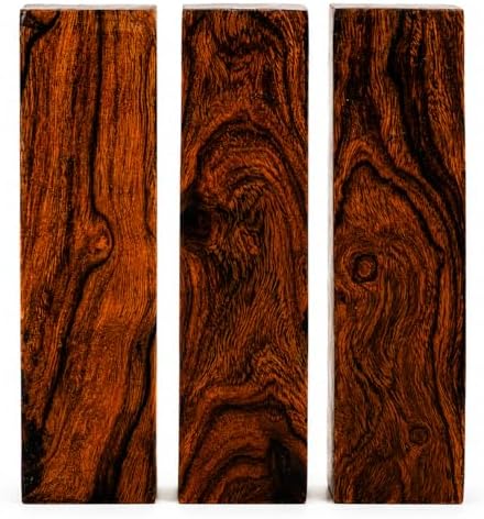 IECAP LLC Desert Ironwood Blanks — 6 x 1.5 x 1.5 In, Pack of 3 — Exotic Wood Blocks for Wood Turning — Hardwood Ironwood Blanks for Wood Turning, Lathe Projects, Hardwood Lumber, Carving & Woodworking