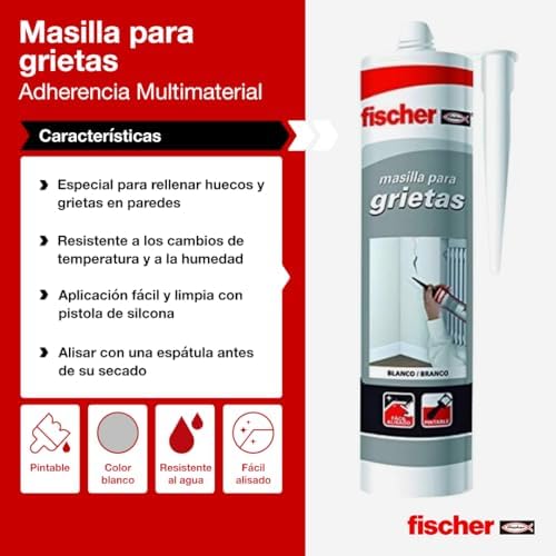 Fischer 98677 Masilla grietas gris Putty for Wall