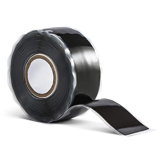 Self Fusing Silicone Tape 1''x16.5FT Extra Strong Waterproof Self-Amalgamating Tape for Plumbing, Hose, Pipeline Repair Electrical Cable Winding Leak Seal for Hot Cold Pipes (0.8mm Thickness)