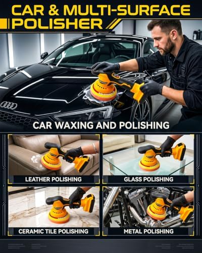 Cordless Car Buffer Polisher Compatible with Dewalt 20V Battery, Tool Only
