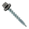 Fasteners Plus ST Fastening Kwikseal Woodbinder Metal to Wood #10 x 1-1/2" Ash Gray Screws with EPDM Rubber Washer, 250-Count - Designed for Metal Roofing and Siding Panels