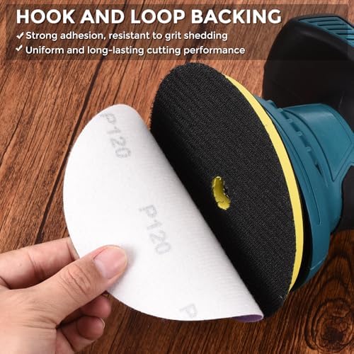 35Pcs Sanding Discs 3In 3000Grit Hook and Loop Sandpapers Purple