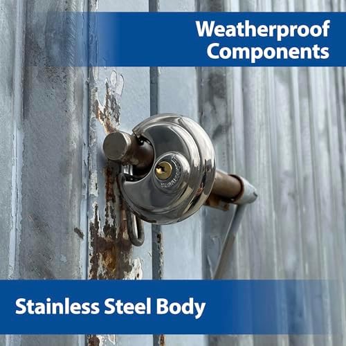 PACLOCK's Disc Padlock PRO™ Series, Stainless Steel, Keyed Alike DL2,