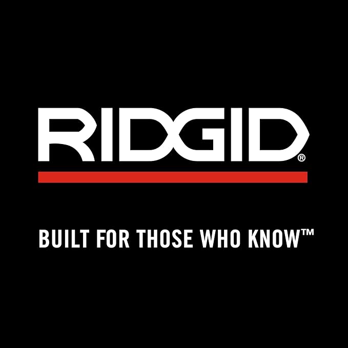 RIDGID 31015 Heavy-Duty Straight Pipe Wrench, 12" Sturdy Plumbing Wrench with Self Cleaning Threads and Hook Jaws, Red, Small