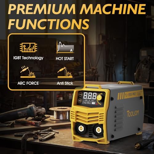 TOOLIOM 135A 110V Stick Welder Kit with Lift TIG Torch, rods & Gloves