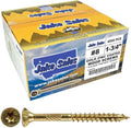 Jake Sales #8 x 1-3/4" Gold Star Wood Screw, T-20 Torx Drive, Flat Head – (Full Box) ~4,000 Screw Count