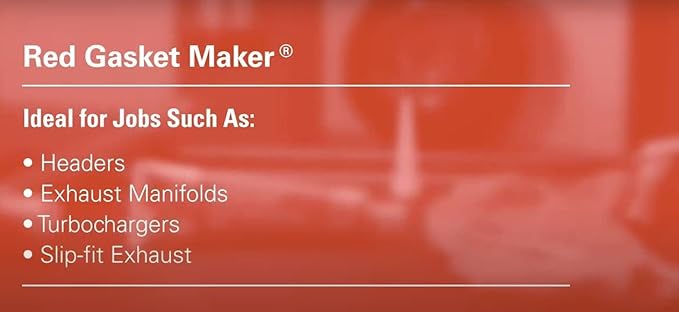 Permatex 27038 Optimum Red High Temperature Gasket Maker, 3 oz (Pack of 2)