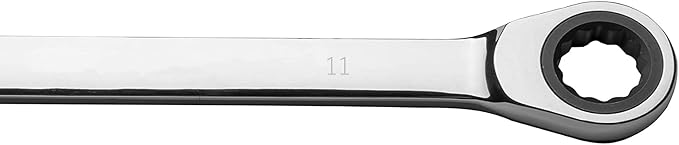 FLZOSPER 11mm Metric Ratchet Wrench,Box End Head 72-Tooth Ratcheting Combination Wrench Spanner