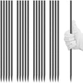 12 Inch Rebar Stakes Heavy Duty, 20 Pack Straight Metal Garden Stakes
