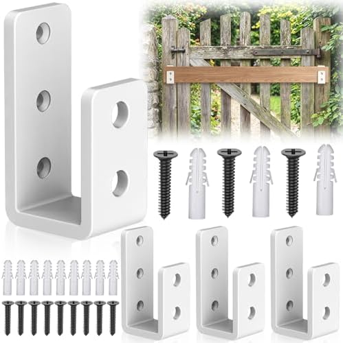 2x4 Door Barricade Brackets, 6mm Thickened Security Brackets(4Pack)