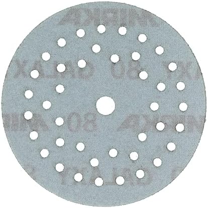 Mirka Galaxy Multifit 5 Inch Ceramic Sandpaper, 80 Grit Hook & Loop 50 Pack