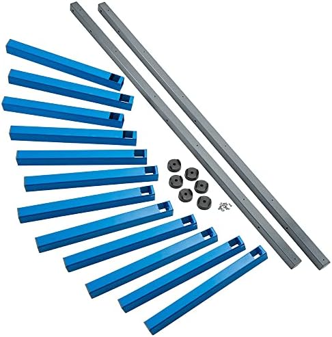 ROCKLER 6-Tier Lumber Storage Racks, Wall Mounting Shop, Basement, or Garage Organizer | Wall Storage Garage Shelf to Keep Lumber, Molding, & More - Workshop Organizers and Storage Hold up to 110 lbs