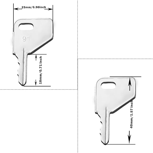 Replacement Ignition Key for Kubota L M Series Tractors, 35260-31852, 10-Pack
