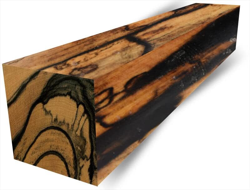 Exotic Wood Black and White Ebony Lumber Many Sizes for Hobby Craft Woodworking Projects Pale Mone Ebony Royal Ebony Woodturning Timber (1.75"x1.75"x24")