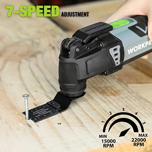 WORKPRO 3.0 Amp Corded Oscillating Multi-Tool Kit