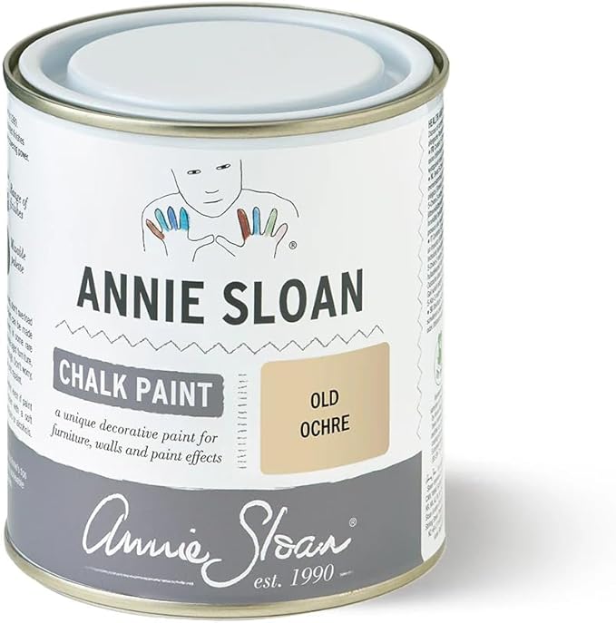 Annie Sloan Chalk Paint® (Old Ochre, 500 ml/16.9 Fl Oz) a unique decorative paint for furniture, cabinets and home décor with no sanding or priming