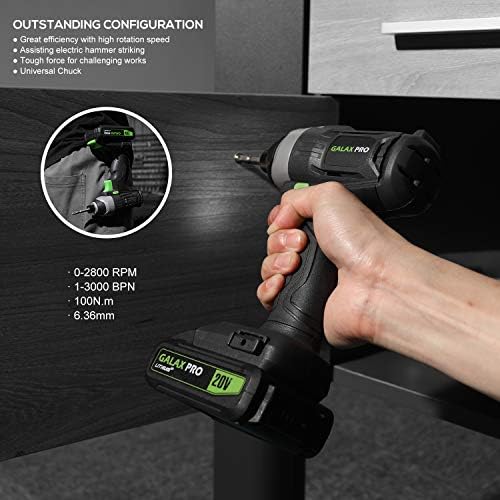 GALAX PRO 20V Impact Cordless Driver-1.3 Ah Battery and Charger Included