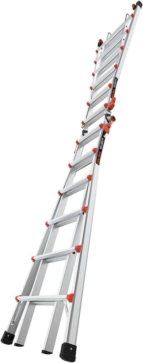 Little Giant Ladders Velocity (15426-001) with Wheels and Little Giant Ladder Systems Work Platform (10104)