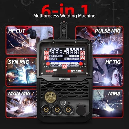 ANDELI Plasma Cutter Welder Combo,MIG Welder with Complete Welding Torch