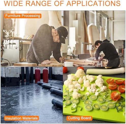 MECCANIXITY UHMW Sheet Ultra High Molecular Weight Polyethylene Sheet, 3/16" Thick Hard HDPE Plastic Sheet Board for DIY Craft 8" x 8" Black