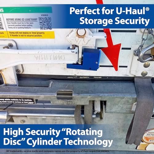 PACLOCK's 17-1100-Series Block-Lock, High Security Rotating Disc, Manufacturer-Controlled Key Assigning, Exclusive Key Number, Keyed Different, Black