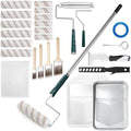 Mister Rui 28 Pack Paint Roller Kit with Extension Pole