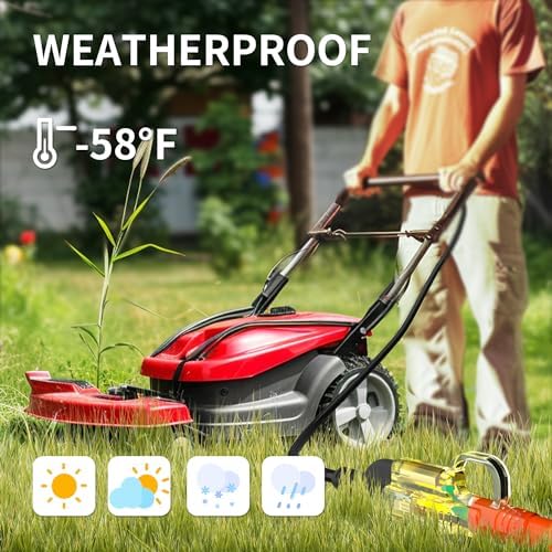 POWGRN 100 FT 12/3 Outdoor Extension Cord Waterproof, Heavy Duty Power Cord