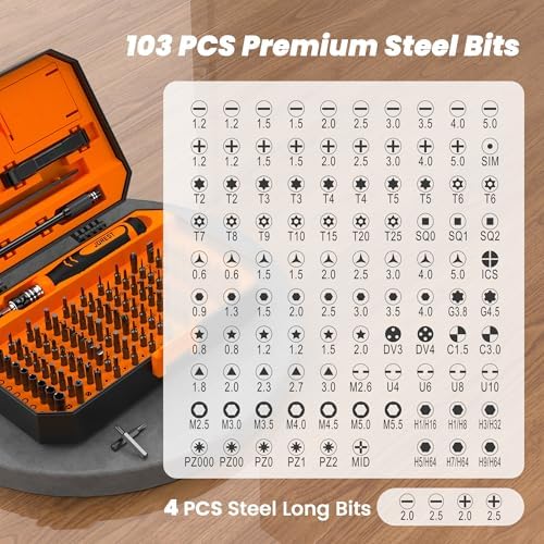 JOREST 115 in 1 Precision Screwdriver Set, Magnetic Electronics Tool Kit