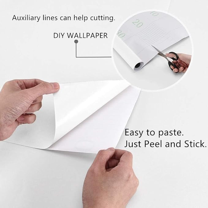 White Contact Paper 35.4''x118'' White Peel and Stick Wallpaper | Removable Self-Adhesive Thicken Wall Paper for Bedroom Walls, Desks, Tables, Countertops