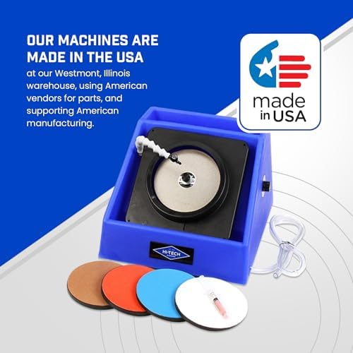 Hi-Tech Diamond 6" Slant Cabber Lapidary Machine, Rock Polishing Kit