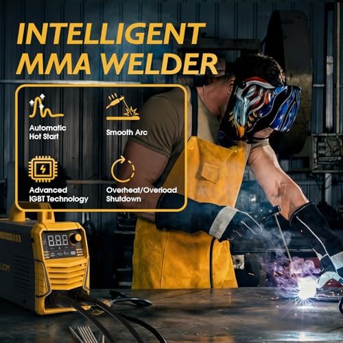 TOOLIOM 195A 110/220V Stick Welder, LCD Display with Lift TIG Torch