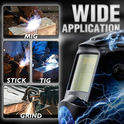 YESWELDER Auto Darkening Welding Helmet 1/1/1/1 True Color, LYG-L600A