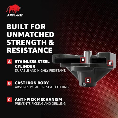 AMPLock 2-5/16'' Standard/Flat Lip Design Hitch Lock - U-TLS2516