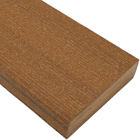 BuyPlastic Tangent Poly Lumber - Antique Mahogany, 2x6 (1.5" x 5.5"), 36" Length - HDPE Plastic Board for Outdoor Furniture and More
