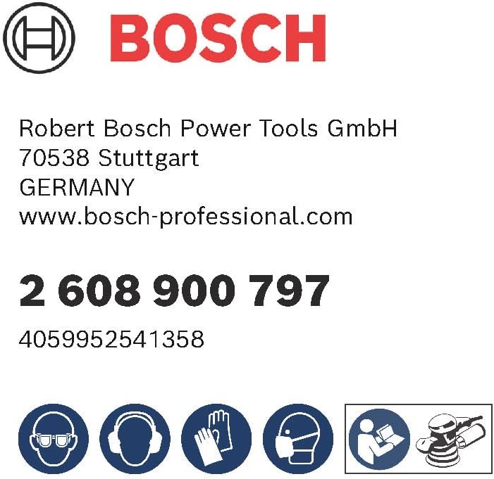 Bosch Professional 5x Expert C470 Sandpaper (Ø 115 mm, Grit 120, Accessories Orbital Sander)