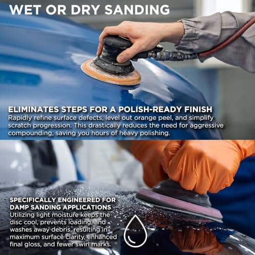 Dura-Gold Elite Lumina 3” 5000 Grit Foam Finishing Sanding Discs, Box of 15